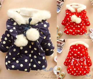 Pretty Kids Toddler Girls Long Sleeve Warm Winter SZ1 5Y Coats Outerwear Clothes