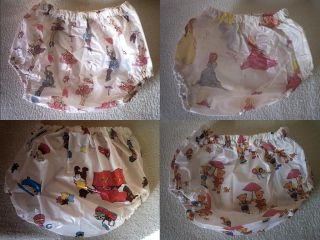 Adult Baby Unisex Character Print Noisy Plastic PVC Diaper Nappy Pants 3XL