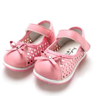 PU Leather Toddler Baby Girls Princess Bow Dress Shoes Size：US 2 for 3 9 Months
