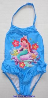 Disney Princess 2T 3T 4T 5T 4 5 6 6X Swimsuit Bathing Swim Suit Ariel Aurora