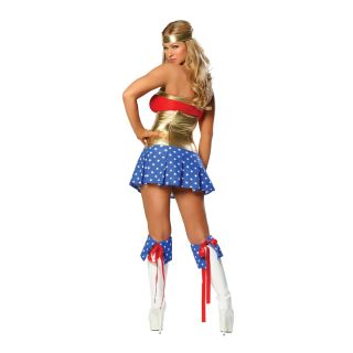 Sexy Costumes Wonder Woman w Boot Cuffs Adult Costume