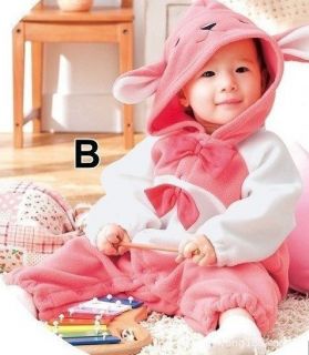 Baby Boy Girl's Long Outwear Pants 0 36M One Piece Fall Clothes w Button Hooded
