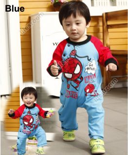 Spiderman Baby Kid Toddler Grow Onesie Bodysuit Romper Jumpsuit One Piece Outfit
