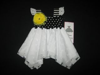 New "Yellow Daisy Hanky" Capri Girls Clothes 3M Spring Summer Boutique Baby