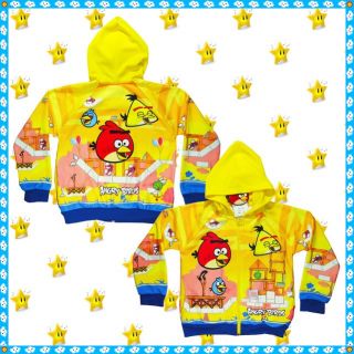 Angry Birds Official Jacket Age 3 14 Kids Hoodie Sweatshirt Boys Girls Clothes