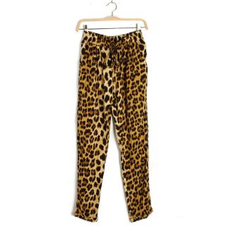 New Womens European Fashion Casual Wild Leopard Print Loose Casual Pants B2400