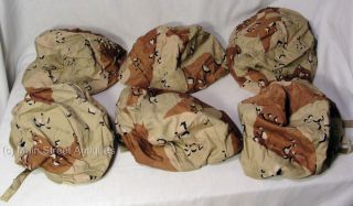 6 US Military issued Surplus Kevlar Helmet Covers Desert Camouflage Camo XS S
