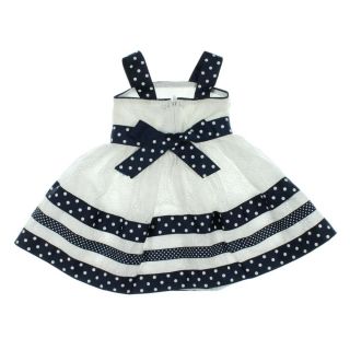 Sweet Heart Rose New White Eyelet Polka Dot Toddler Girls Sundress 2T BHFO