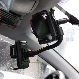 Car Rearview Mirror Mount Holder iPhone HTC Blackberry Galaxy Cell Phones