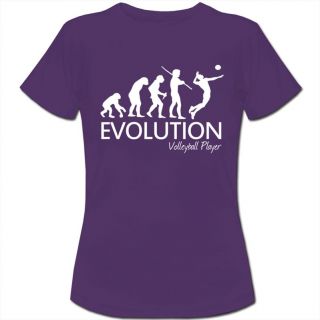 Evolution of A Volleyball Player Womens Ladies T Shirt