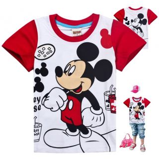 New Toddlers Kids Minnie Mouse Short Sleeve T Shirts Size 120 5 6 Years