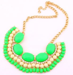 New Gothic Vintage Womens Bubble Bib Party Statement Necklace Fashion Collar Hot