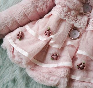 Junoesque Toddler Girls Faux Fur Fleece Lined Formalcoat Kids Winter Warm Jacket
