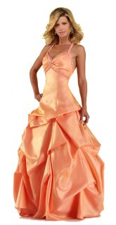 Sexy Pink Pick UPS Skirt Halter Party Prom Dress Evening Pageant Gown 10