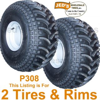 2 22x12 8 22 12 8 22x12 00 8 Go Kart Tires Rims Wheels 4ply Replaces 22x11 00 8