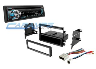 ★ Car Stereo Radio Kit Dash Installation Mounting Trim Bezel w Wiring Harness ★