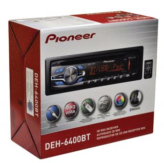New Pioneer DEH 6400BT CD  in Dash Car Player iPod USB Bluetooth Receiver Aux