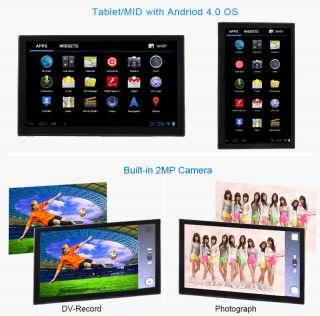 Detachable Tablet 2 DIN Car Stereo DVD Player Android 4 0 WiFi 3G GPS Nav BT FM