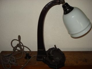 Art Deco Style Electric Desk Lamp Elephant Cast Iron