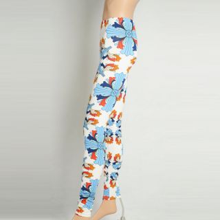 Chrome Hearts Women Cotton Colorful Cross Pattern Slim Thin Leggings Free Size