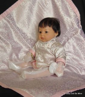 New and Retired Lee Middleton Baby Blossom 18" Asian Baby Doll
