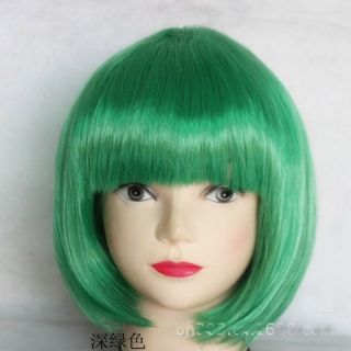 Hot Adult Child Colorful Afro Clown Wigs Costume Party Bob Straight Hair for Fan