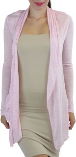 Women's Soft Knit Featherweight Shawl Collar Cardigan Sweater with Pockets
