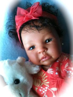 Reborn Baby BÉBÉ Doll Ethnic Biracial AA Reborn Baby Girl Doll Shyann 22 Inch