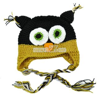 Fashion Cute Gorgeous Knit Hat Cap Baby Toddler Child Photograph Owls Popular