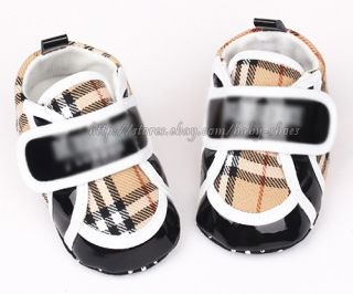 Toddler Baby Boy Plaid Walking Shoes Sneakers Size 0 6 6 12 12 18 Months