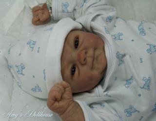 Amy's Dollhouse Lifelike Reborn Baby E Marx"Coco Malu" MRMH A C Tummy Plate