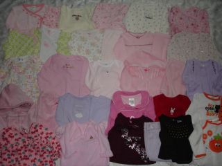 Huge Lot Baby Girls Clothes Size 0 3 Months Carter's Gymboree