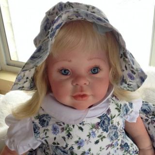 Baby Annie Beautiful Hand Painted Reborn Toddler Girl Art Doll Human Hair