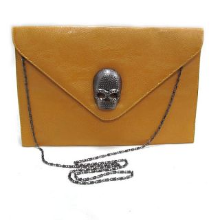 Lady Women Envelope Clutch Chain Purse Handbag Shoulder Hand Tote Skull Bag