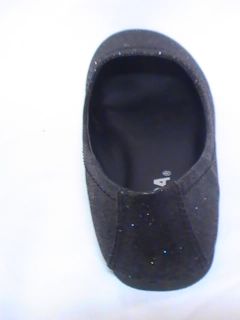 Girls Black Glitter Flats SD SCOUT2 Girl Sz 1