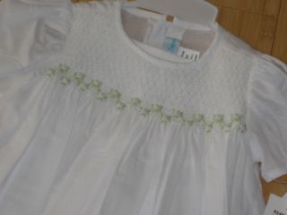 House of Hatten White Christening Gown Dress 3M Baby Girl w Bonnet