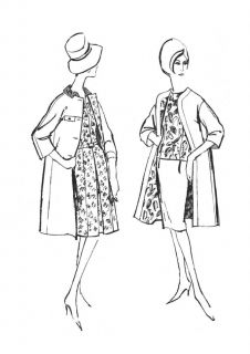 Vintage Long Brown Baby Alpca Jacket Dress Coat Dale Dressin Harlan Tournier