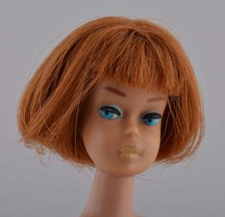 Vintage 1965 Mattel Barbie Doll Red Head Redhead American Girl