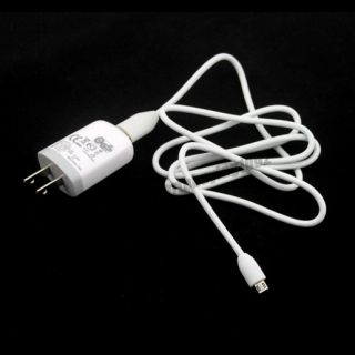 US White Home Wall Charger USB Data Cable for HTC Onex HD2 EVO 4G