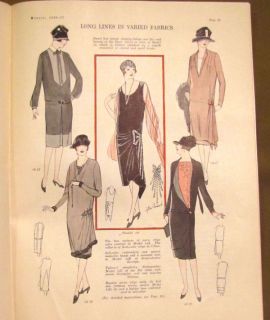 Fashion Service Magazine Winter 1926 1927 Flapper Gatsby Dresses Hats