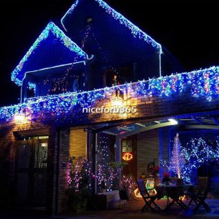 Meteor Shower Rain Tubes LED Fairy String Lights Lamp Indoor Outdoor Xmas Party