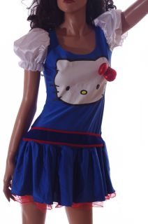 Womens Adult Sanrio Hello Kitty Halloween Party Costume Dress Small Medium New
