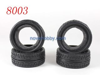 1 10 RC Car Onroad Performance Rubber Racing Tire Tyre with Sponge 4pcs 8003