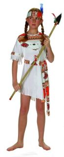 Indian Bride Girl Costume Native American Princess Pocahontas Child Dress 91128