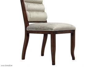 Unique Set of 10 Custom Art Deco Modern Upholstered Roll Back Dining Chairs