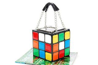 New Fashion Women Ladies Characteristic Lovely Rubik's Cube Handbag Clutch Bags