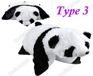 18" Soft Panda Ladybug Penguin Bumblebee Pet Plush Stuffed Animal Throw Pillow