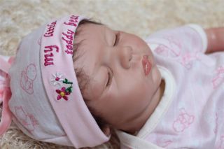 Handmade Vinyl Silicone Reborn Baby Dolls Lifelike Doll Pajamas Baby Toys Gift