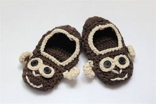 Cute Handmade Knit Cotton Animal Shoes Newborn Baby Girls Boys Photograph New