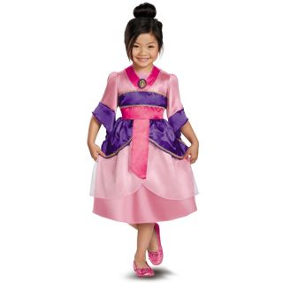 Child Movie Disney Princess Mulan Chinese Maiden Hero Sparkle Dress Costume
